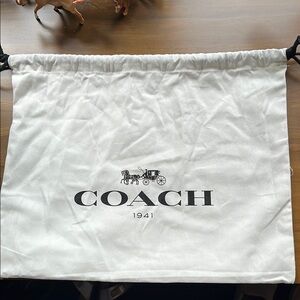 Coach White Dust Bag